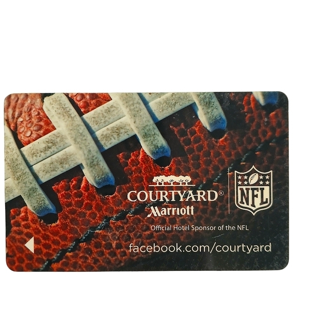 Courtyard by Marriott Hotel Card Collectible NFL Sports Hotel Room Key